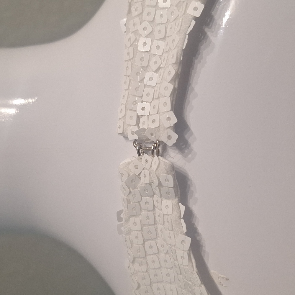 BCBG MaxAzria Runway White Sequined Dress - Picture 13 of 17